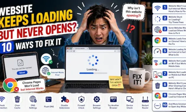 Chrome Keeps Loading but Page Never Opens