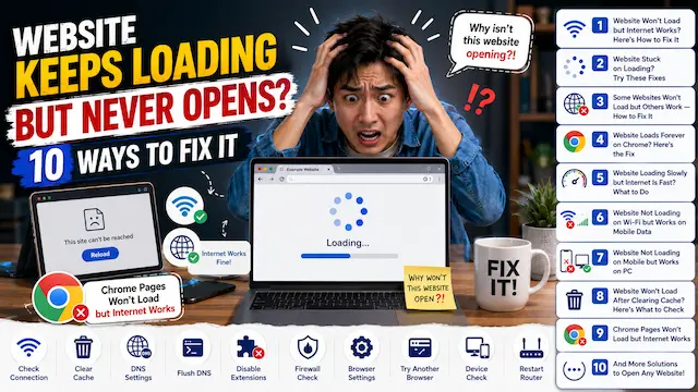 Chrome Keeps Loading but Page Never Opens