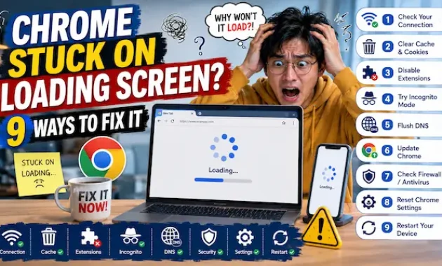 Chrome Stuck on Loading Screen? 9 Ways to Fix It