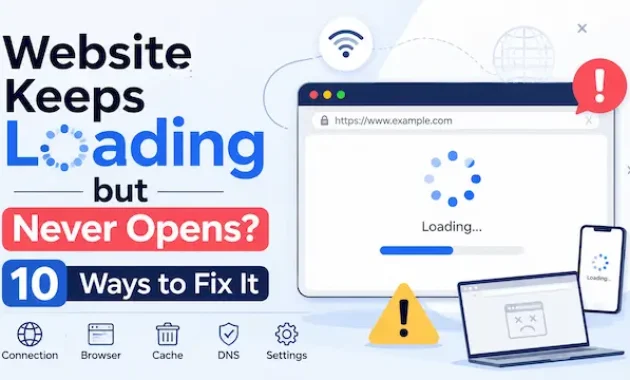 Website Keeps Loading but Never Opens 10 Ways to Fix It