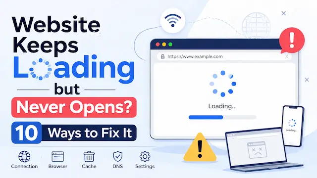Website Keeps Loading but Never Opens 10 Ways to Fix It